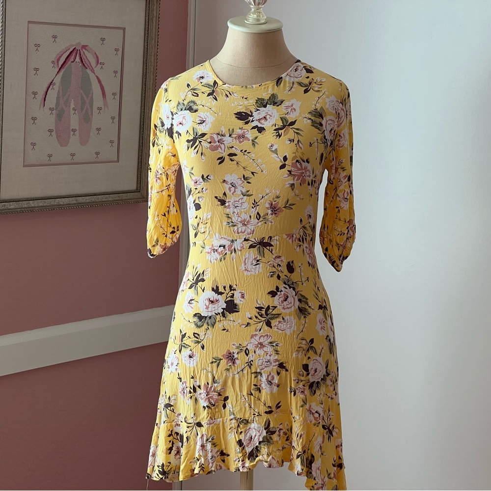Floral Yellow Dress